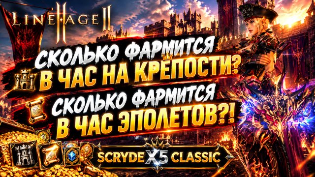 SCRYDE X5 СКОЛЬКО ФАРМИТСЯ НА ФОРТАХ ЗА 1 ЧАС?!