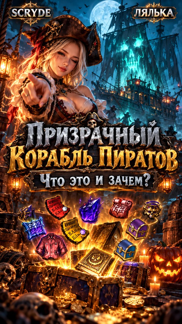Призрачный Корабль Пиратов на Scryde